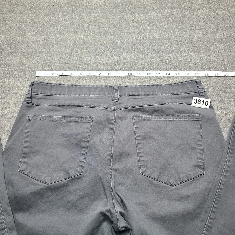 Apt.‎ 9 Straight Fit Pants Mens 34x32 Gray Excellent Premier Flex Cotton Blend